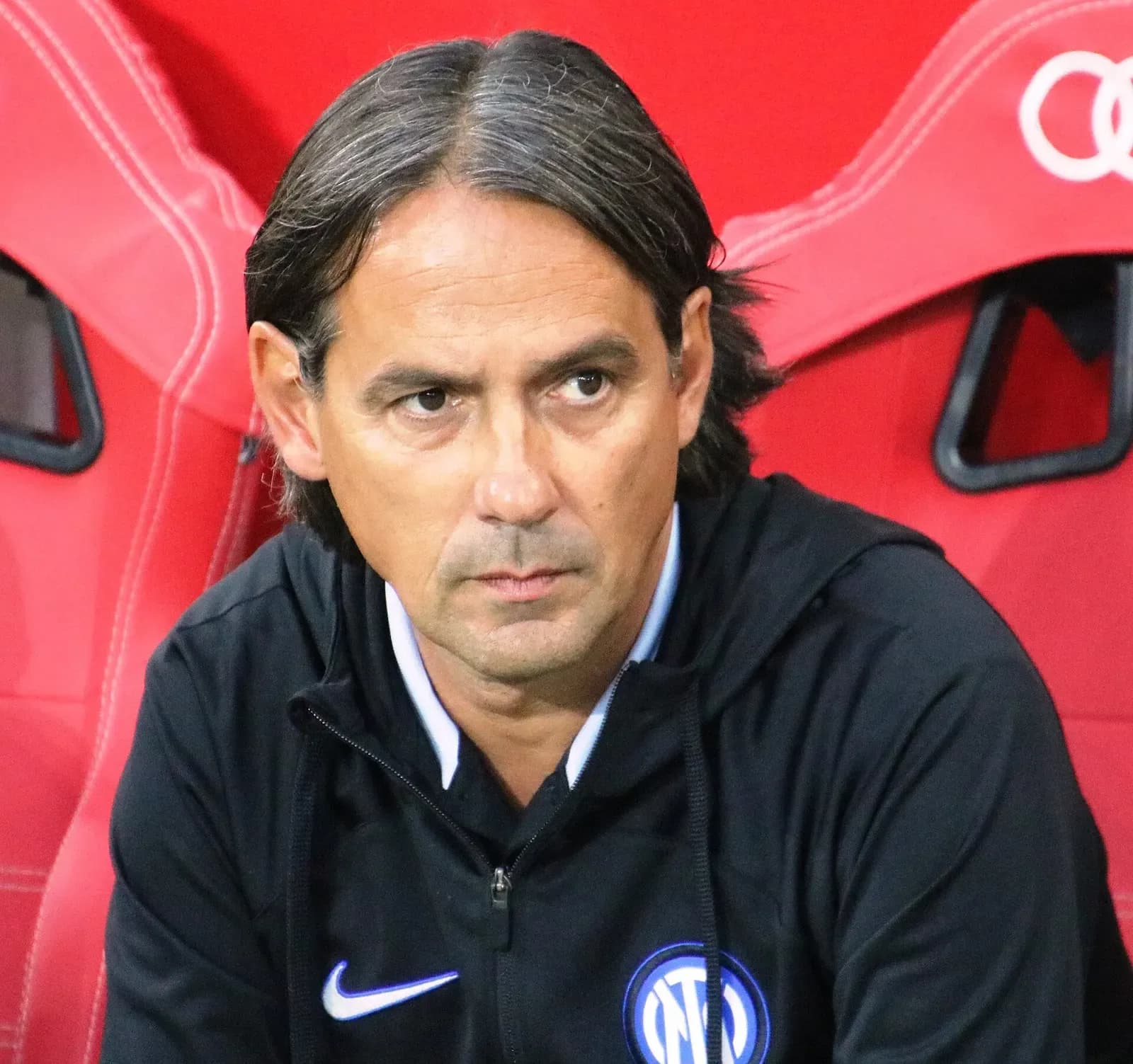 Simone Inzaghi sulla panchina dell'Inter