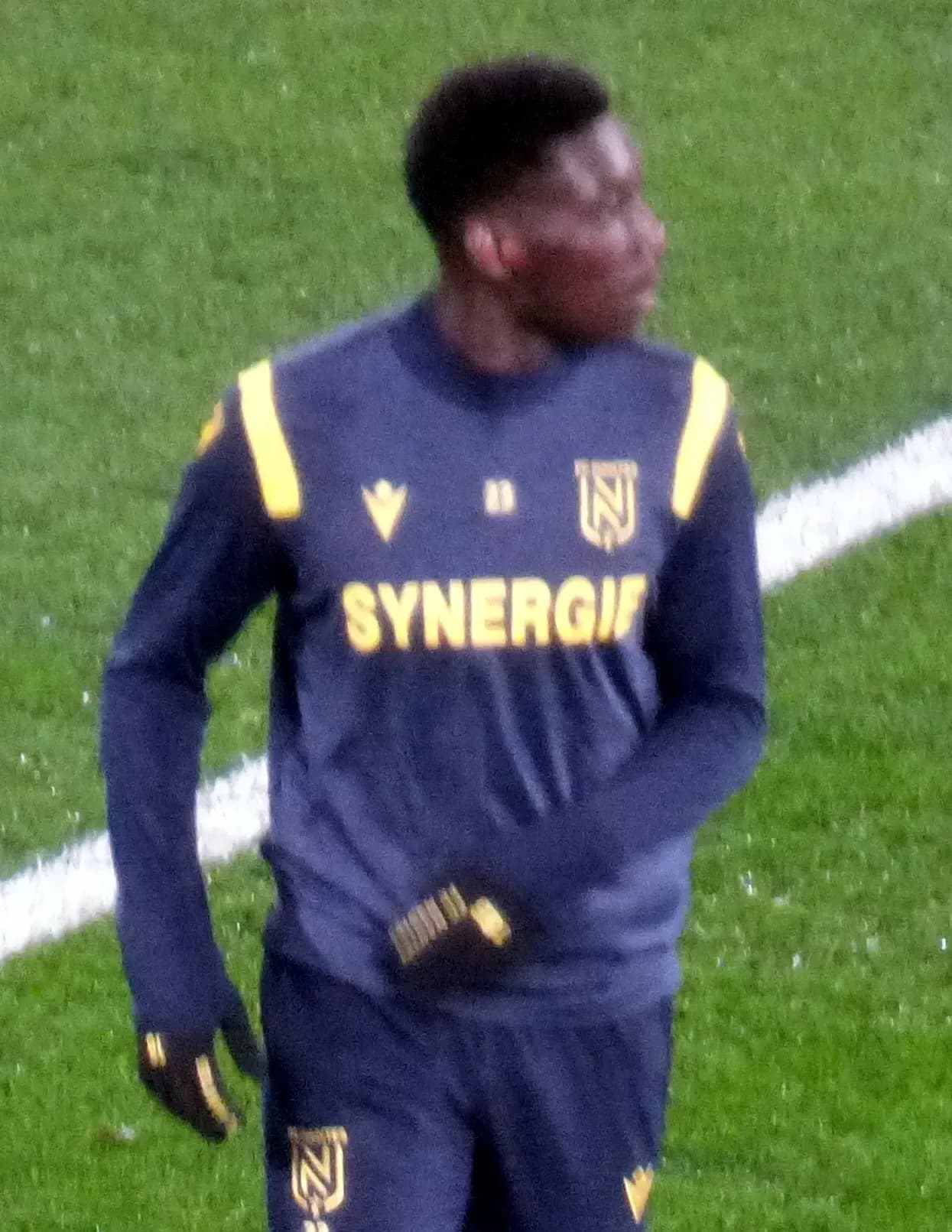 Randal Kolo Muani con la maglia del Nantes