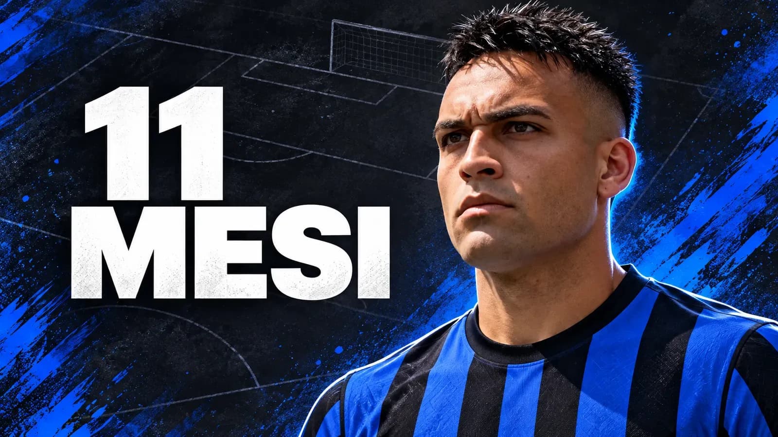 Copertina generata con IA: Lautaro Martínez con la giacca della nazionale argentina