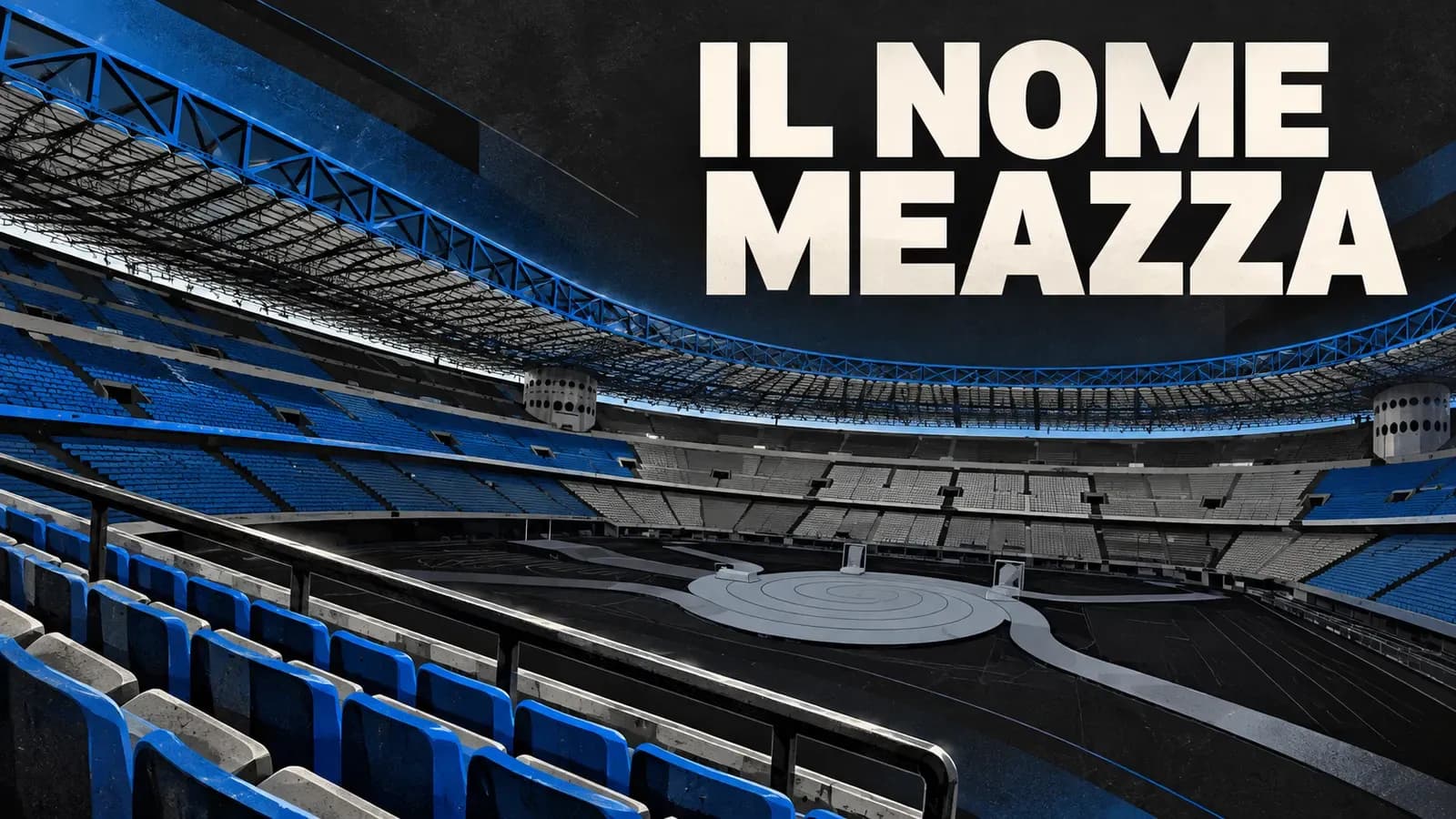 Copertina generata con IA: Veduta interna dello stadio Giuseppe Meazza di Milano