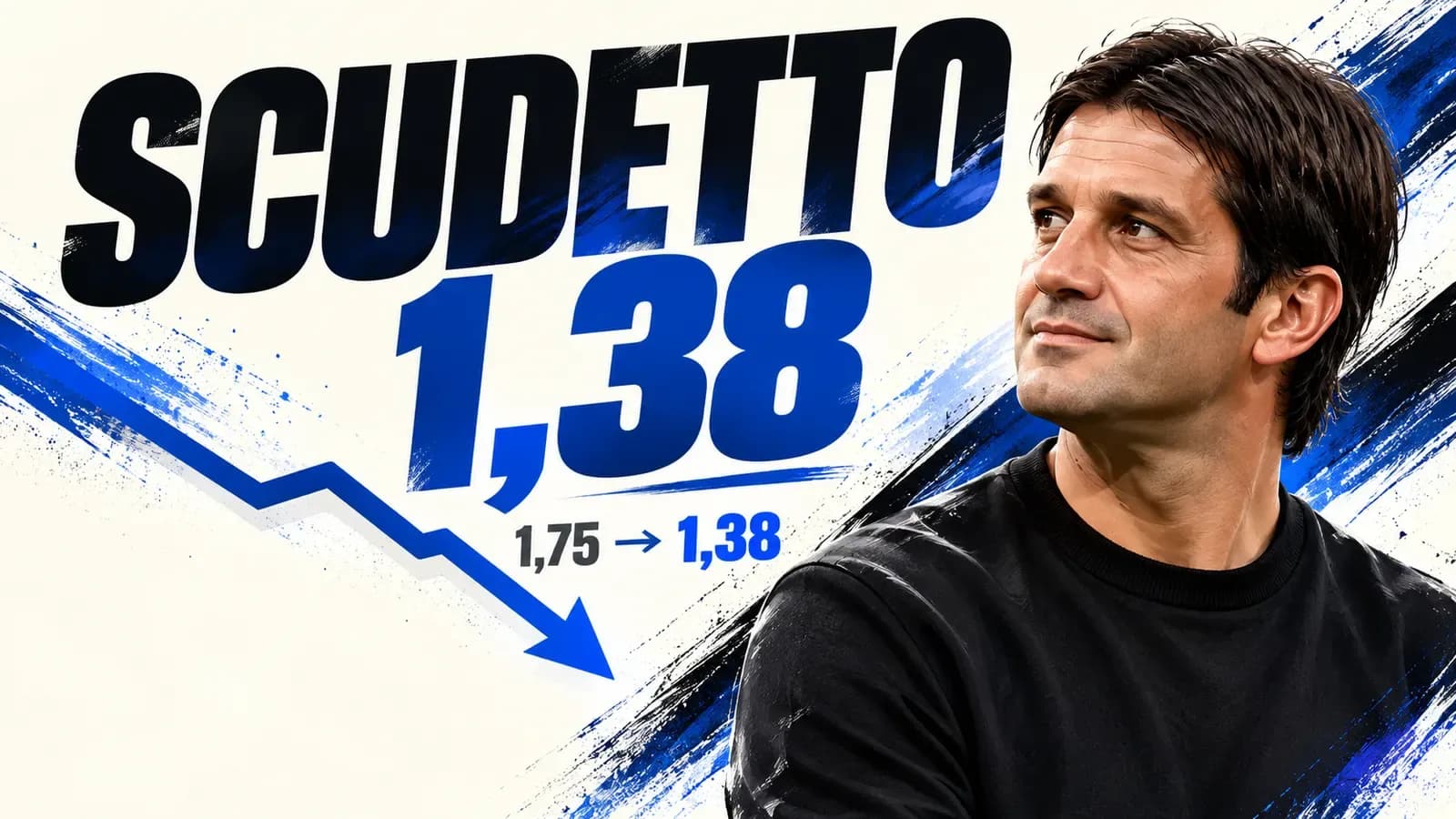 Copertina generata con IA: Cristian Chivu con la maglia dell’Inter, aiutato a rialzarsi da Frank Sinclair