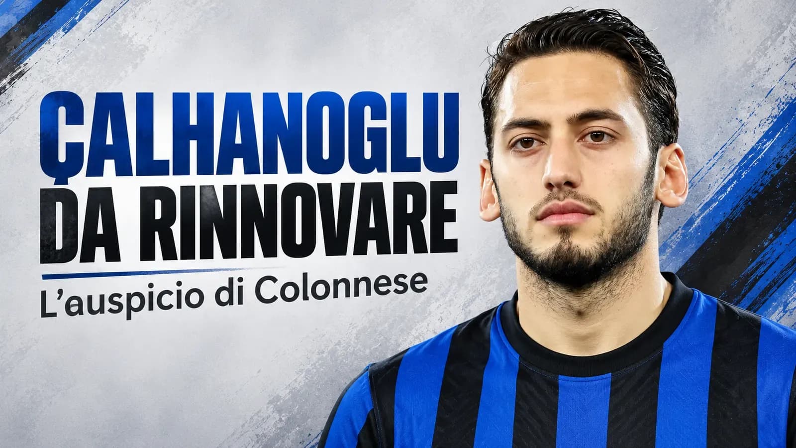 Copertina generata con IA: Hakan Çalhanoglu con la tuta della nazionale turca