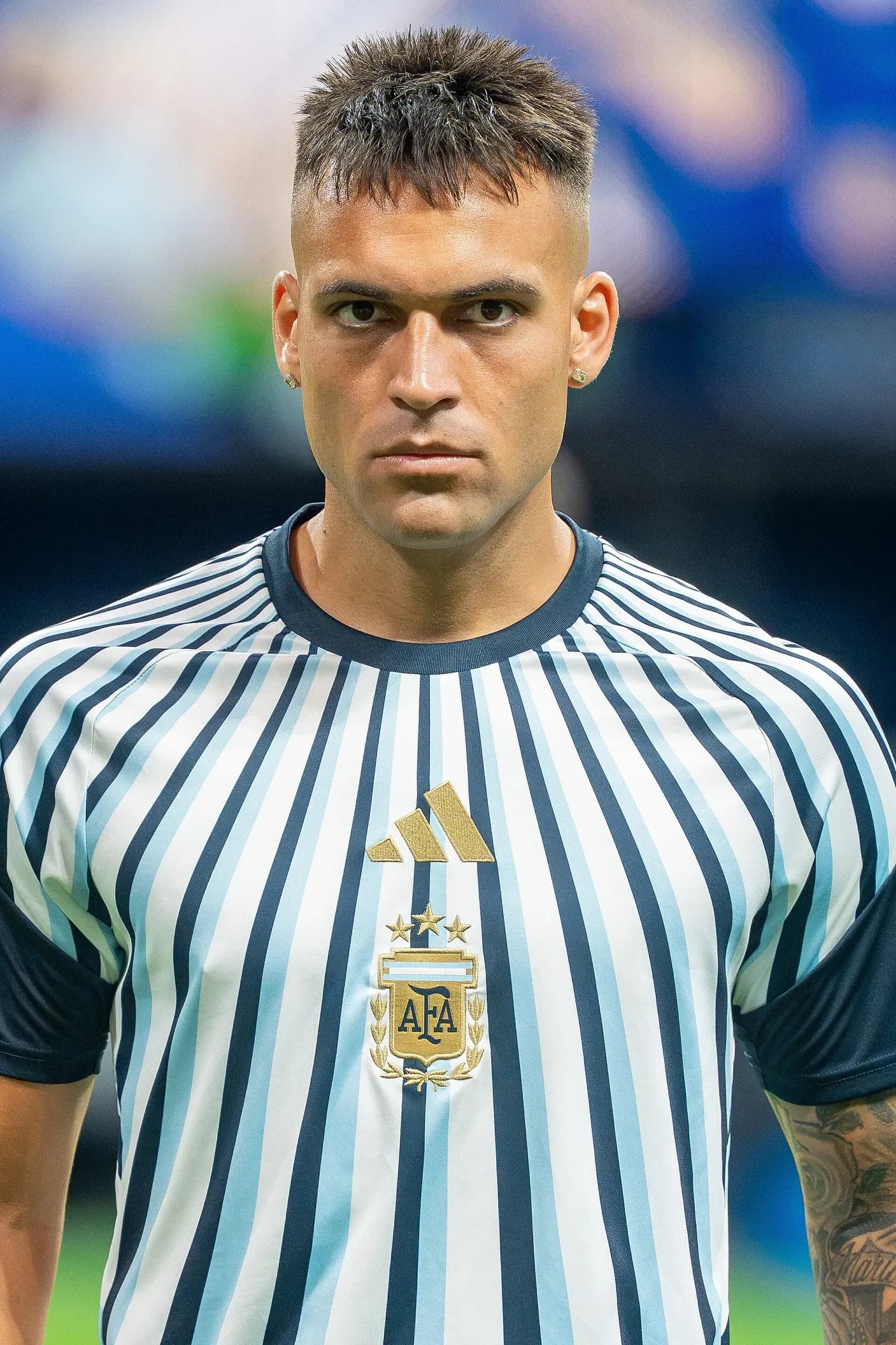 Lautaro Martínez con la maglia dell'Argentina