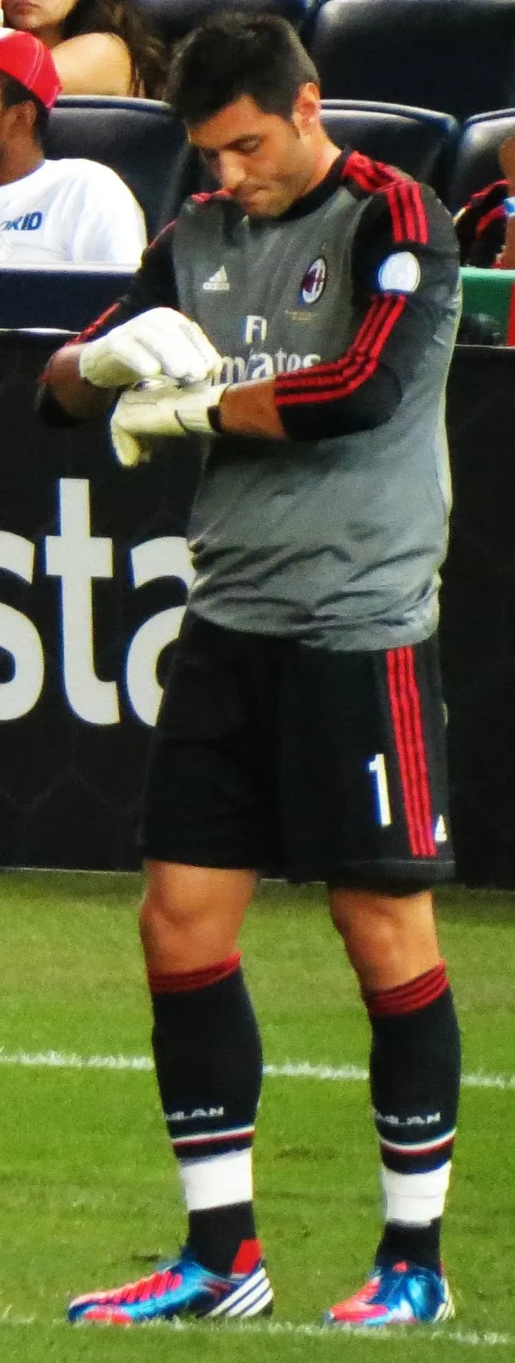 Marco Amelia con la maglia del Milan
