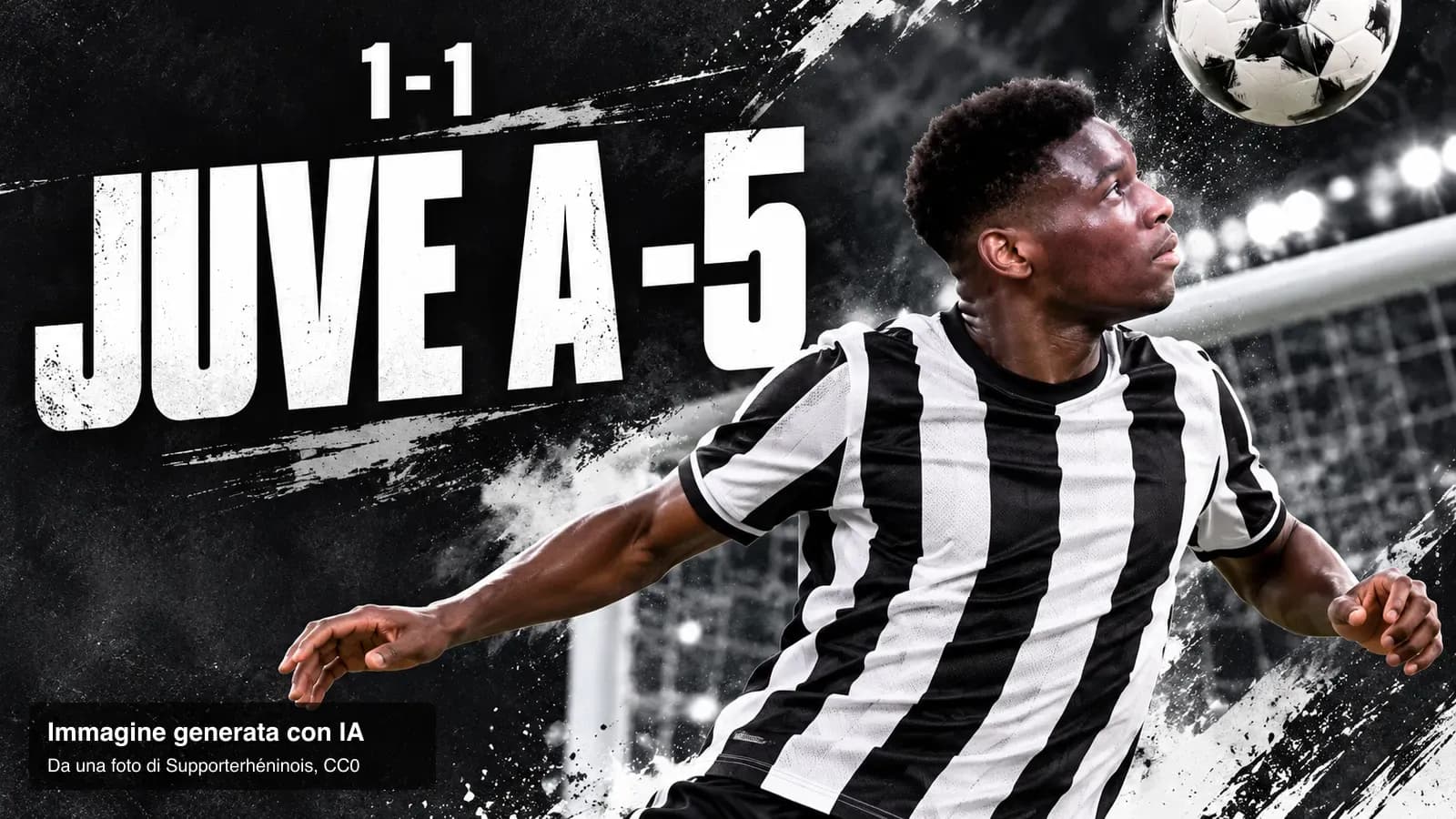 Copertina generata con IA: Randal Kolo Muani con la maglia del Nantes