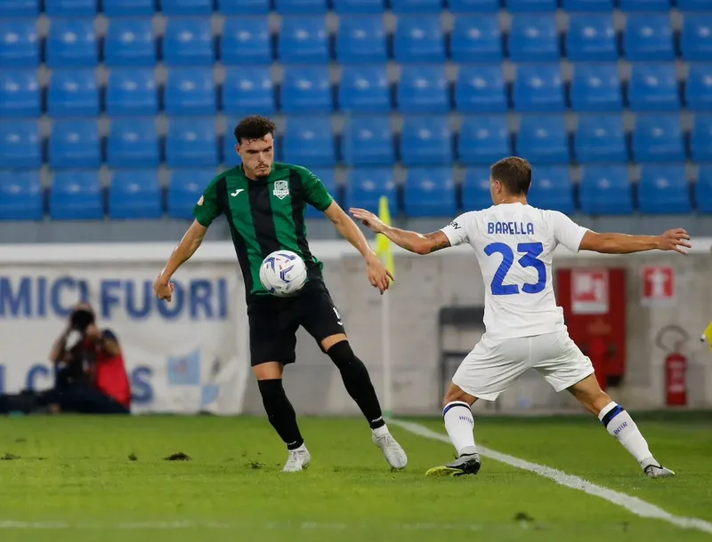 Nicolò Barella con la maglia dell’Inter durante una partita