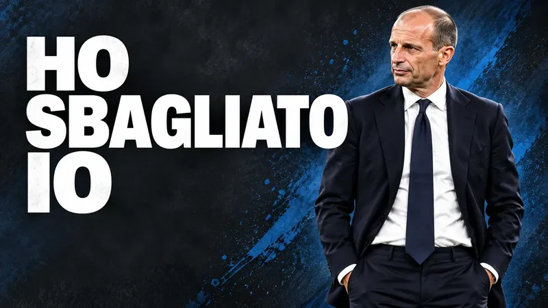 Copertina generata con IA: Massimiliano Allegri in piedi a bordo campo