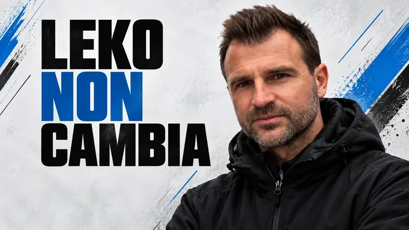 Copertina generata con IA: Ivan Leko con la giacca del Club Brugge