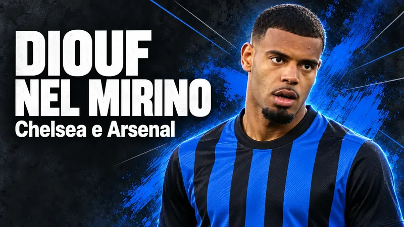 Copertina generata con IA: Andy Diouf con la pettorina da riscaldamento del Lens