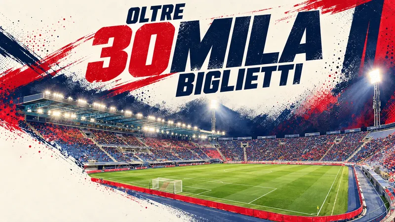 Copertina generata con IA: Lo stadio Renato Dall’Ara di Bologna durante una partita serale
