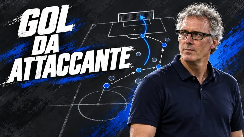 Copertina generata con IA: Laurent Blanc a bordo campo con gli occhiali e una polo scura