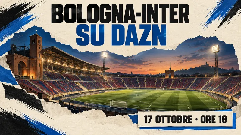 Copertina generata con IA: Lo stadio Renato Dall’Ara di Bologna durante una partita serale
