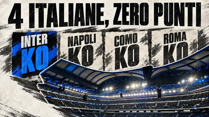 Copertina generata con IA, scritta "4 ITALIANE, ZERO PUNTI": Lo stadio Giuseppe Meazza durante la cerimonia di apertura delle Olimpiadi 2026