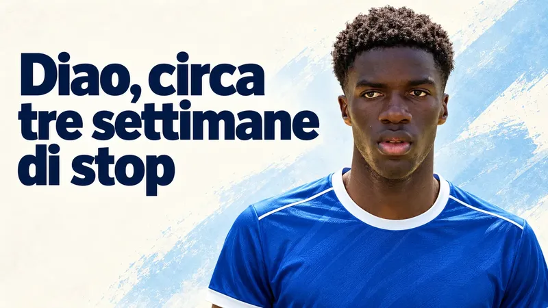 Copertina generata con IA, scritta "Diao, circa tre settimane di stop": Assane Diao con la maglia del Senegal
