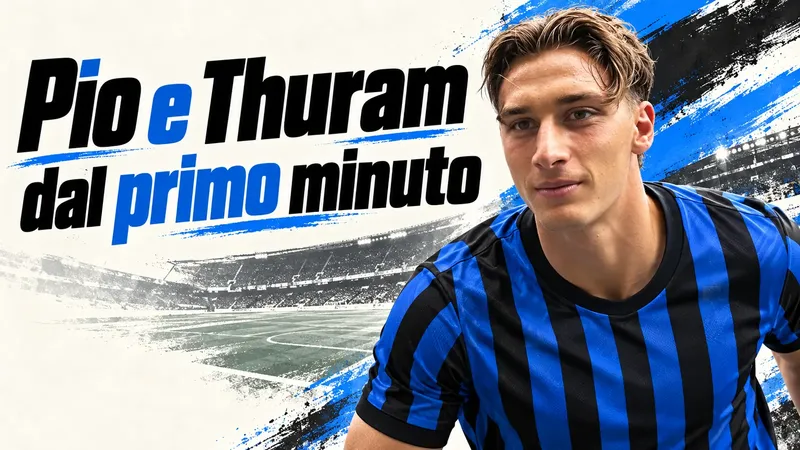 Copertina generata con IA, scritta "Pio e Thuram dal primo minuto": Francesco Pio Esposito tra i tifosi a La Spezia