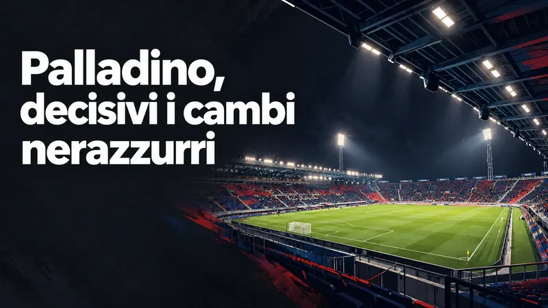 Copertina generata con IA, scritta "Palladino, decisivi i cambi nerazzurri": Lo stadio Renato Dall’Ara durante una partita in notturna