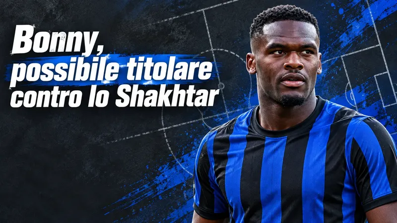 Copertina generata con IA, scritta "Bonny, possibile titolare contro lo Shakhtar": Ange-Yoan Bonny con la maglia della Costa d’Avorio