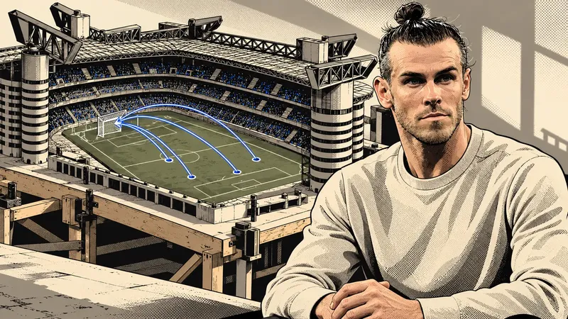 Copertina generata con IA: Gareth Bale con la maglia del Galles